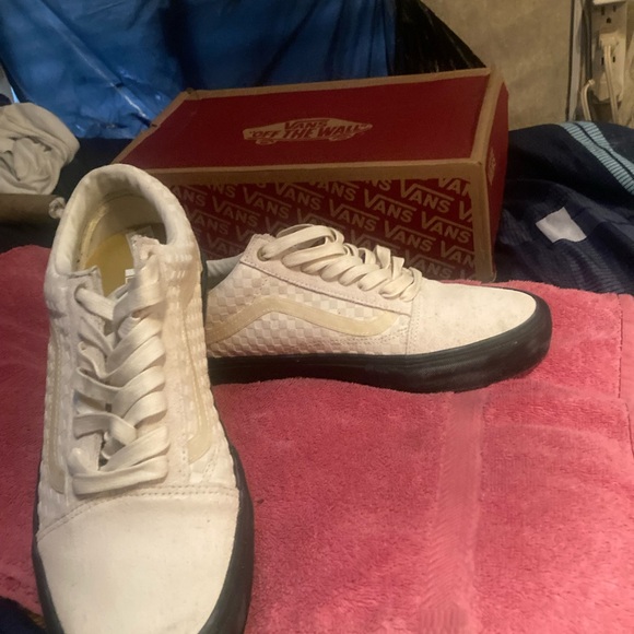 Vans Old School Pro Lizzie Armando size 12 men’s cream shoe - Picture 2 of 4